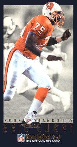 1993 GameDay - Rookie Standouts #12 Eric Curry Front