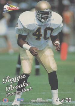 1993 Pacific - Silver Prism Circular #4 Reggie Brooks Back