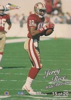 1993 Pacific - Silver Prism Circular #15 Jerry Rice Back