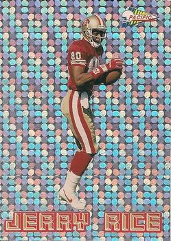 1993 Pacific - Silver Prism Circular #15 Jerry Rice Front