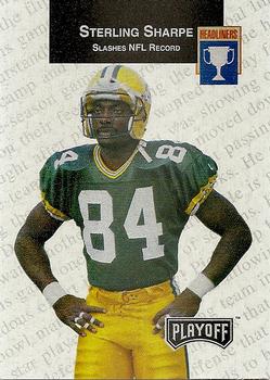 1993 Playoff - Headliners Exchange #H-2 Sterling Sharpe Front