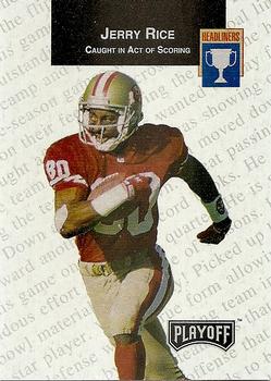 1993 Playoff - Headliners Exchange #H-4 Jerry Rice Front