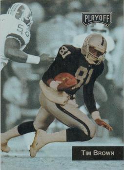 1993 Playoff - Promo Inserts #4 Tim Brown Front