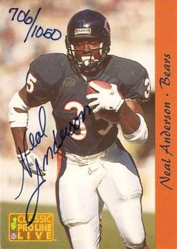 1993 Pro Line Live - Autographs #NNO Neal Anderson Front