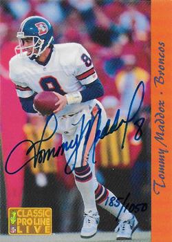 1993 Pro Line Live - Autographs #NNO Tommy Maddox Front