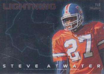 1993 SkyBox Premium - Thunder and Lightning #TL9 Dennis Smith / Steve Atwater Back