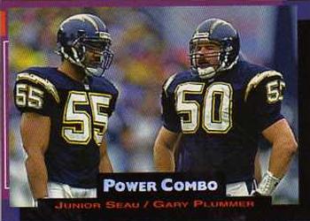 1993 Pro Set Power - Combos #3 Junior Seau / Gary Plummer Front