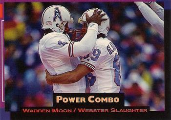 1993 Pro Set Power - Combos Gold #6 Warren Moon / Webster Slaughter Front