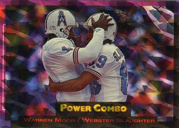 1993 Pro Set Power - Combos Prisms #6 Warren Moon / Webster Slaughter Front