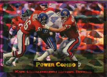 1993 Pro Set Power - Combos Prisms #8 Karl Mecklenburg / Michael Brooks Front