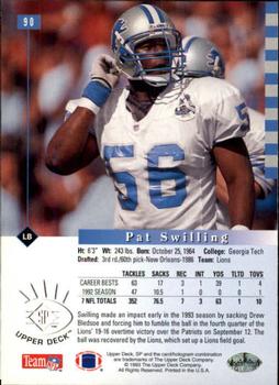 1993 SP #90 Pat Swilling Back