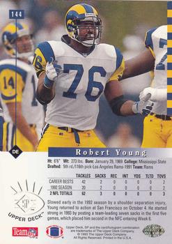 1993 SP #144 Robert Young Back