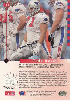 1993 SP #168 Todd Rucci Back