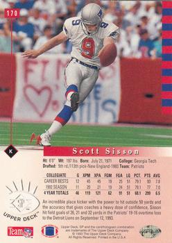 1993 SP #170 Scott Sisson Back