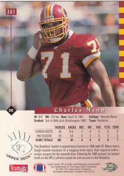 1993 SP #267 Charles Mann Back