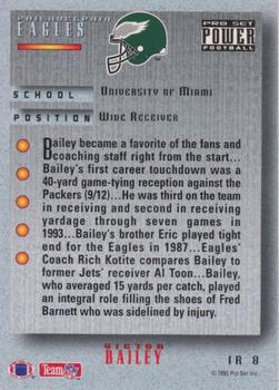1993 Pro Set Power Update - Impact Rookies Gold #IR8 Victor Bailey Back