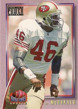1993 Pro Set Power Update - Power Moves Gold #PMUD27 Tim McDonald Front