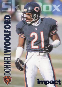 1993 SkyBox Impact - Color Foils #41 Donnell Woolford Front