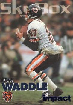 1993 SkyBox Impact - Color Foils #42 Tom Waddle Front