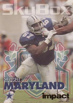 1993 SkyBox Impact - Color Foils #72 Russell Maryland Front