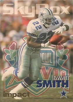 1993 SkyBox Impact - Color Foils #74 Emmitt Smith Front