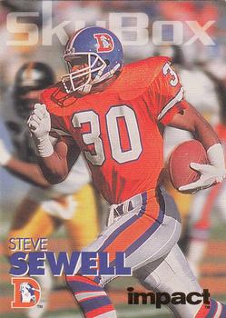 1993 SkyBox Impact - Color Foils #90 Steve Sewell Front