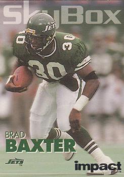1993 SkyBox Impact - Color Foils #232 Brad Baxter Front