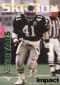 1993 SkyBox Impact - Color Foils #245 Keith Byars Front