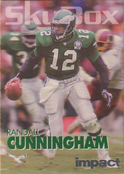 1993 SkyBox Impact - Color Foils #246 Randall Cunningham Front