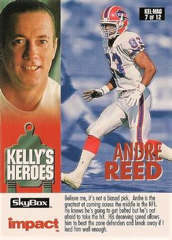 1993 SkyBox Impact - Kelly's Heroes/Magic's Kingdom #KEL-MAG7 Jim Kelly / Magic Johnson / Andre Reed / Jerry Rice Front