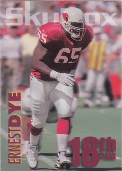 1993 SkyBox Impact - 1993 NFL Draft Picks Exchange #R18 Ernest Dye Front