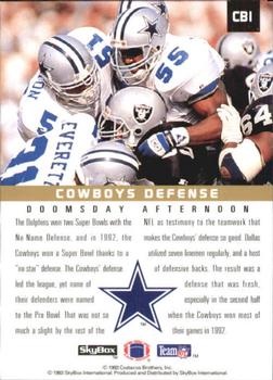 1993 SkyBox Premium - Costacos Brothers #CB1 Dallas Cowboys Defense Back