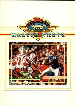 1993 Stadium Club - Master Photos Series One Exchange #11 Bruce Smith Front
