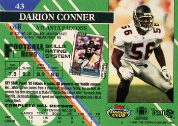 1993 Stadium Club - Members Only #43 Darion Conner Back