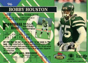 1993 Stadium Club - Members Only #96 Bobby Houston Back