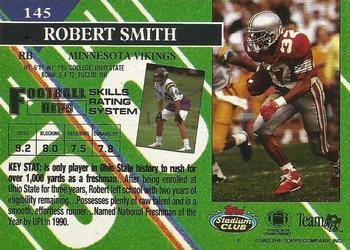 1993 Stadium Club - Members Only #145 Robert Smith Back