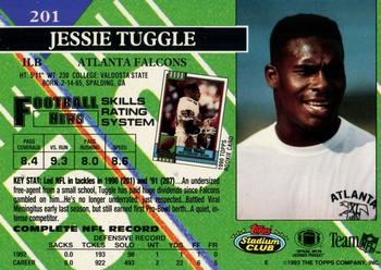 1993 Stadium Club - Members Only #201 Jessie Tuggle Back