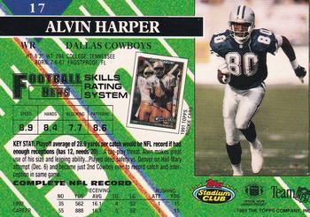 1993 Stadium Club - Super Teams Division Winners #17 Alvin Harper Back