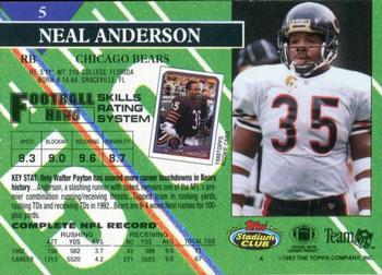 1993 Stadium Club - Super Bowl XXVIII Super Teams Exchange #5 Neal Anderson Back