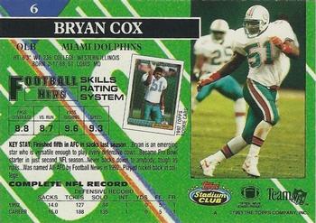 1993 Stadium Club - Super Bowl XXVIII Super Teams Exchange #6 Bryan Cox Back