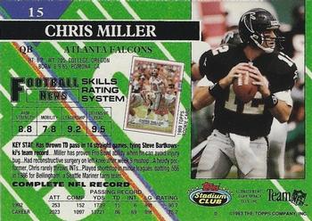 1993 Stadium Club - Super Bowl XXVIII Super Teams Exchange #15 Chris Miller Back