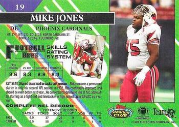1993 Stadium Club - Super Bowl XXVIII Super Teams Exchange #19 Mike Jones Back