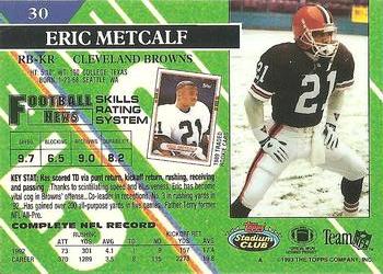 1993 Stadium Club - Super Bowl XXVIII Super Teams Exchange #30 Eric Metcalf Back