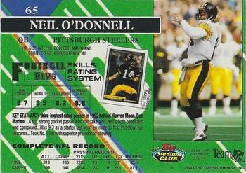 1993 Stadium Club - Super Bowl XXVIII Super Teams Exchange #65 Neil O'Donnell Back