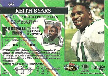 1993 Stadium Club - Super Bowl XXVIII Super Teams Exchange #66 Keith Byars Back