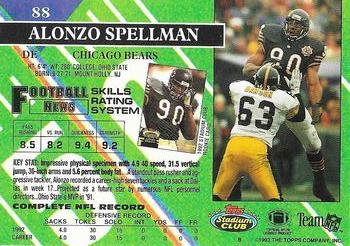 1993 Stadium Club - Super Bowl XXVIII Super Teams Exchange #88 Alonzo Spellman Back