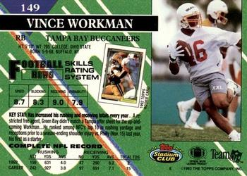 1993 Stadium Club - Super Bowl XXVIII Super Teams Exchange #149 Vince Workman Back