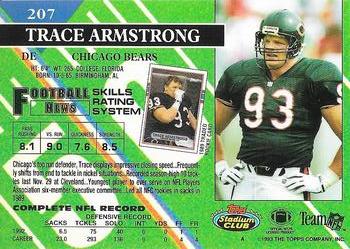 1993 Stadium Club - Super Bowl XXVIII Super Teams Exchange #207 Trace Armstrong Back