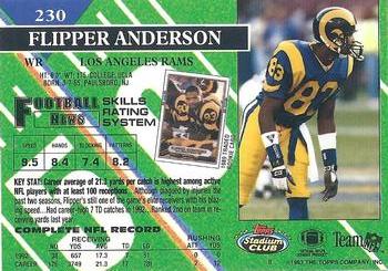 1993 Stadium Club - Super Bowl XXVIII Super Teams Exchange #230 Flipper Anderson Back