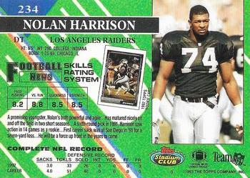 1993 Stadium Club - Super Bowl XXVIII Super Teams Exchange #234 Nolan Harrison Back